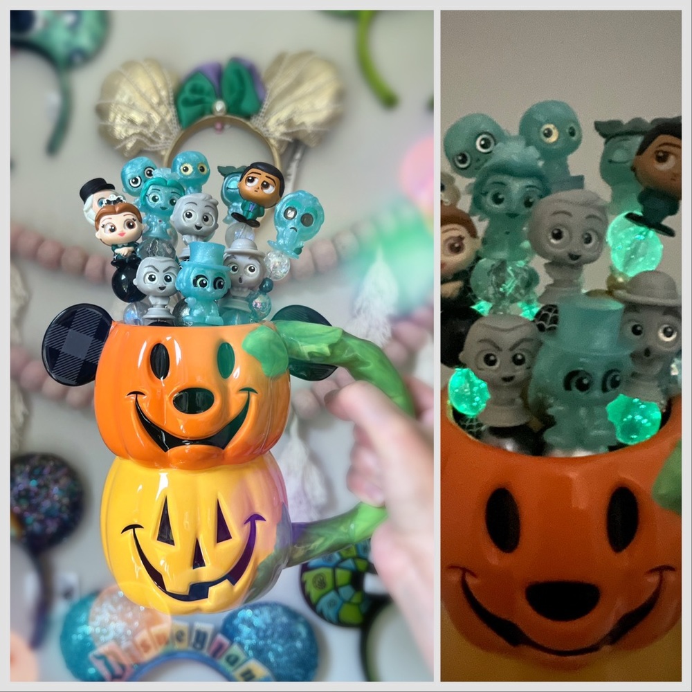 ✨😍 Disney Doorable beaded Pens handmade✍️ haunted mansion princess pixar pet